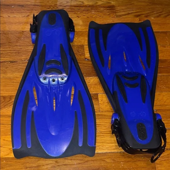 Speedo Dive Blue & Black Snorkel Set with Bag - NWOT - Picture 8 of 10